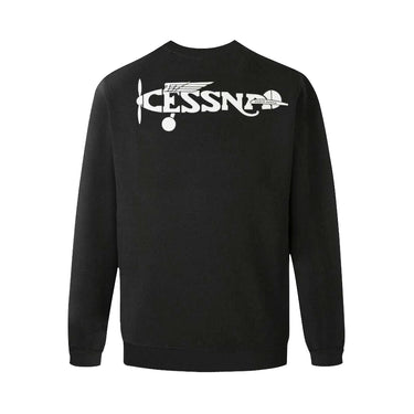 CESSNA Men's Oversized Fleece Crew Sweatshirt e-joyer